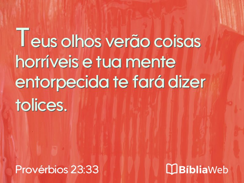 Provérbios 23:33 em imagem para compartilhar
