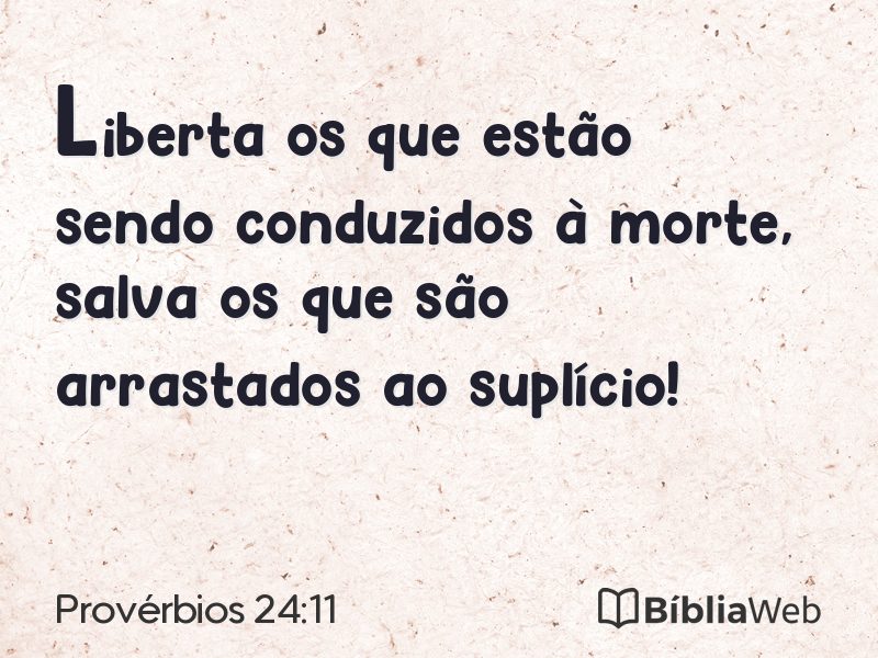 Provérbios 24:11 em imagem para compartilhar