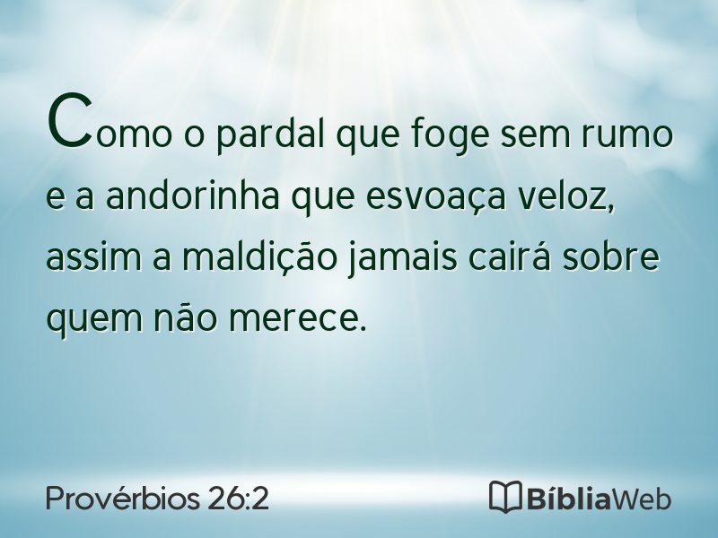 Provérbios 26:2 em imagem para compartilhar