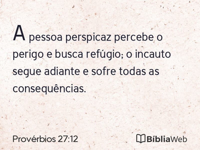 Provérbios 27:12 em imagem para compartilhar