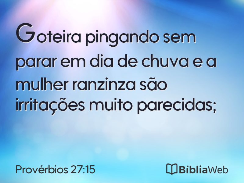 Provérbios 27:15 em imagem para compartilhar