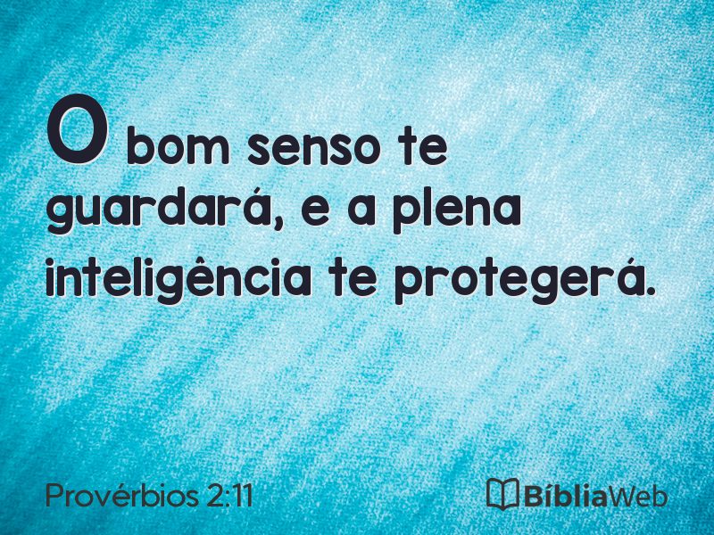 Provérbios 2:11 em imagem para compartilhar