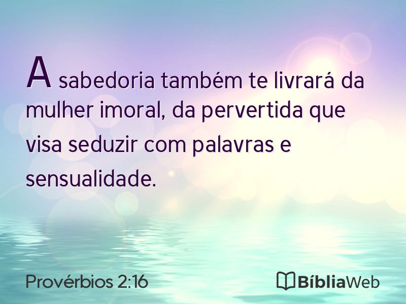 Provérbios 2:16 em imagem para compartilhar