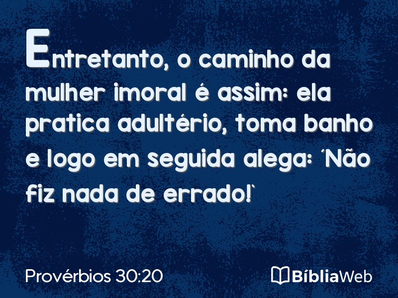 Provérbios 30:20 em imagem para compartilhar
