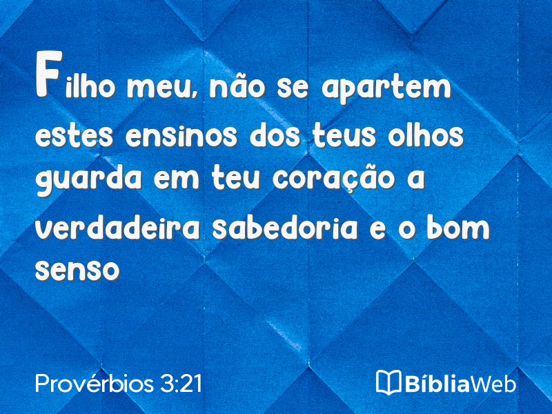 Provérbios 3:21 em imagem para compartilhar