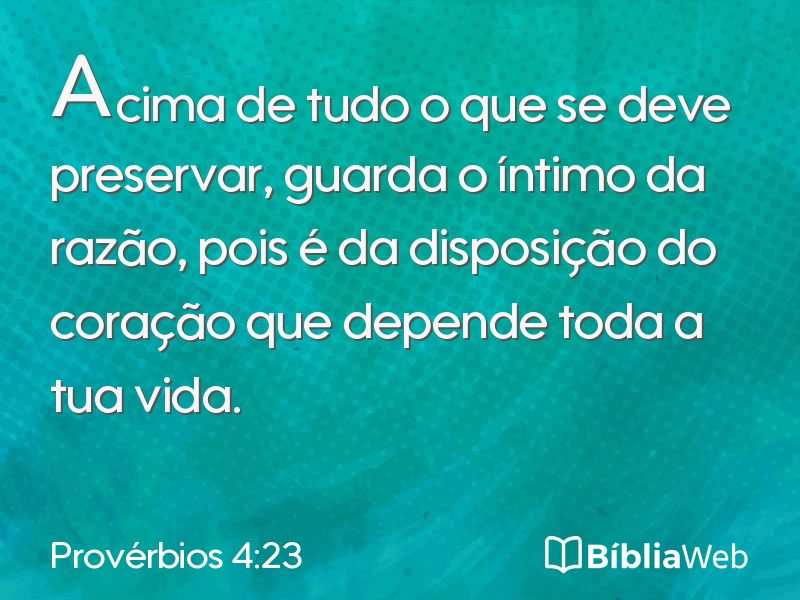 Provérbios 4:23 em imagem para compartilhar