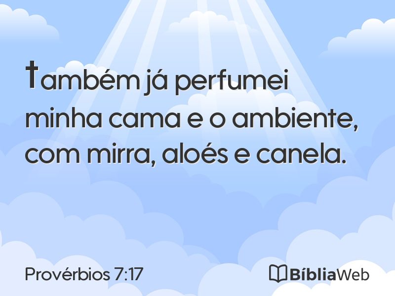 Provérbios 7:17 em imagem para compartilhar