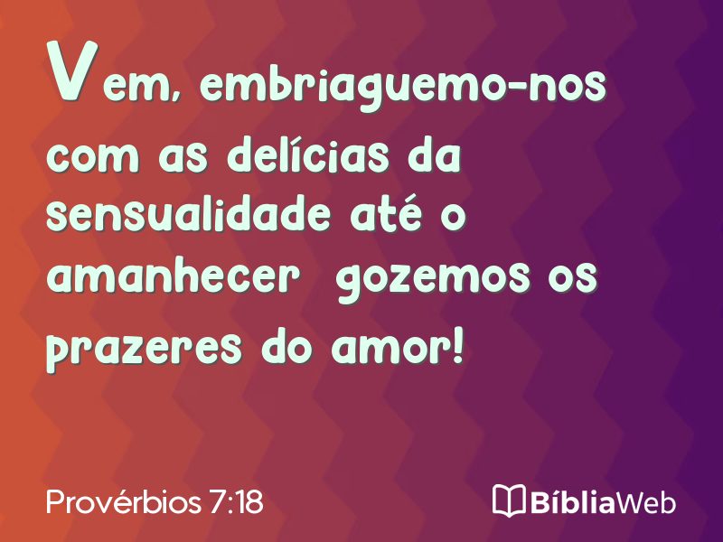 Provérbios 7:18 em imagem para compartilhar
