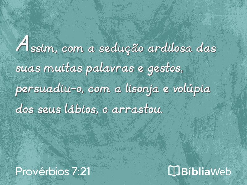 Provérbios 7:21 em imagem para compartilhar