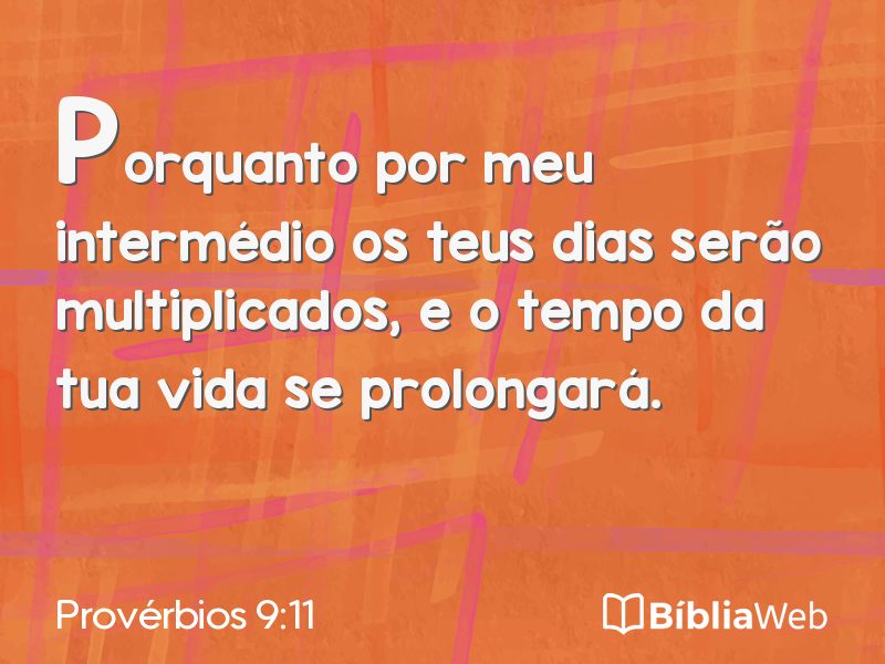 Provérbios 9:11 em imagem para compartilhar