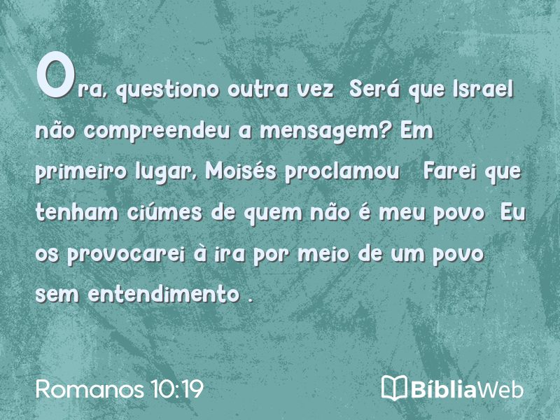 Romanos 10:19 em imagem para compartilhar