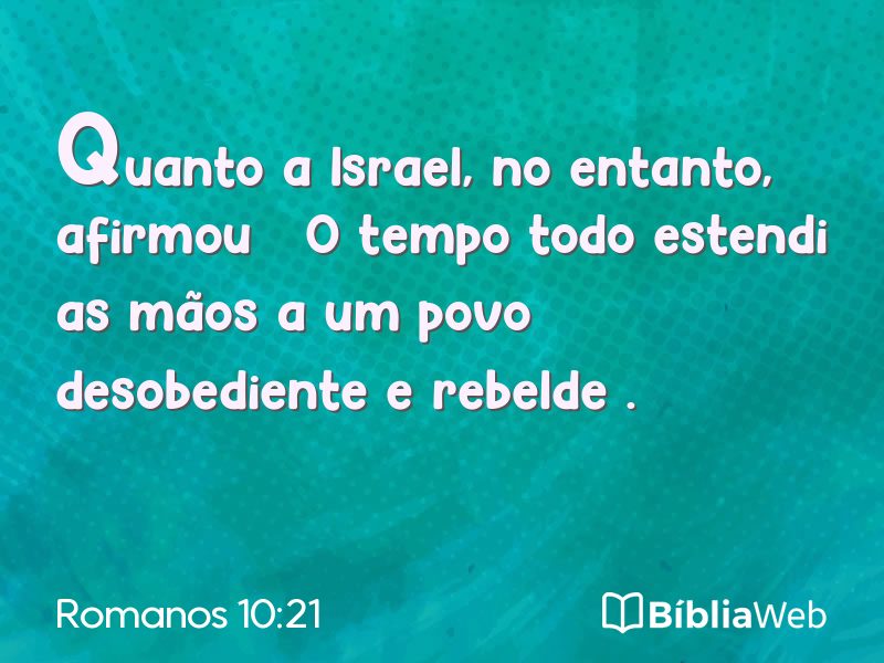 Romanos 10:21 em imagem para compartilhar