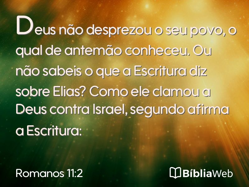 Romanos 11:2 em imagem para compartilhar