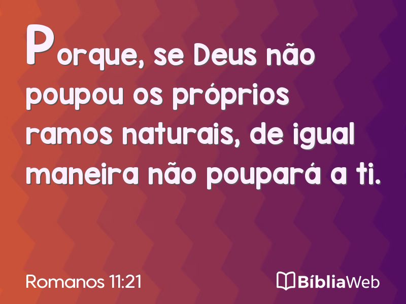 Romanos 11:21 em imagem para compartilhar