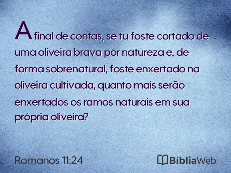 Romanos 11:24 em imagem para compartilhar