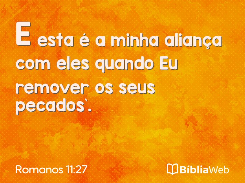 Romanos 11:27 em imagem para compartilhar