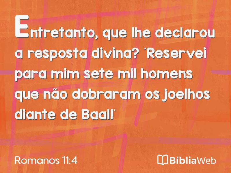 Romanos 11:4 em imagem para compartilhar