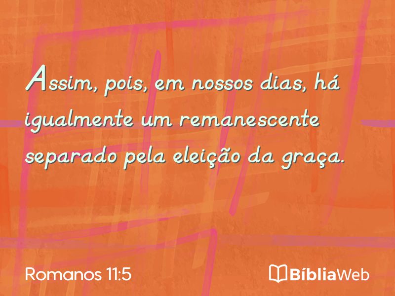 Romanos 11:5 em imagem para compartilhar