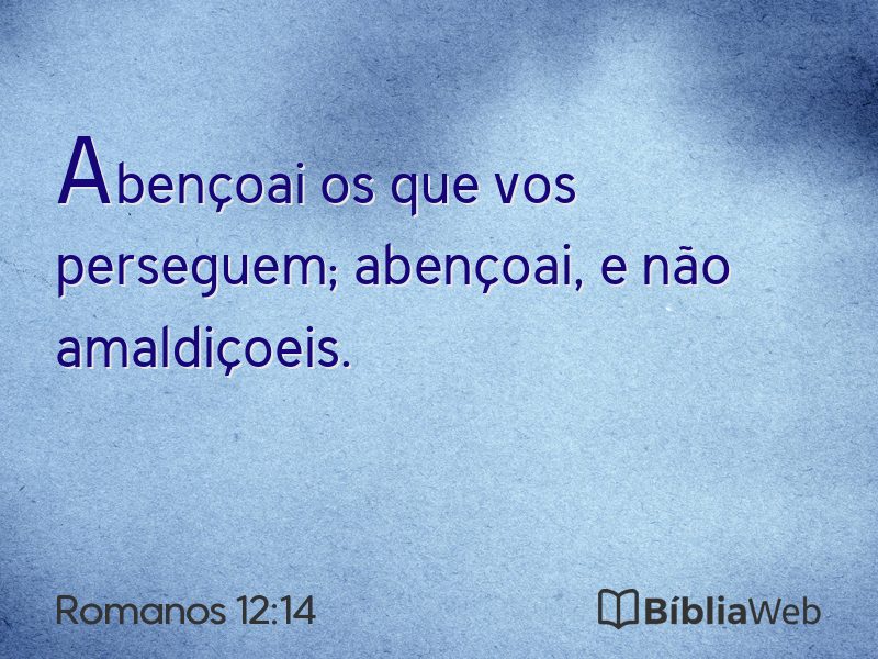 Romanos 12:14 em imagem para compartilhar