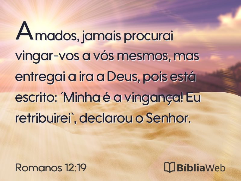 Romanos 12:19 em imagem para compartilhar