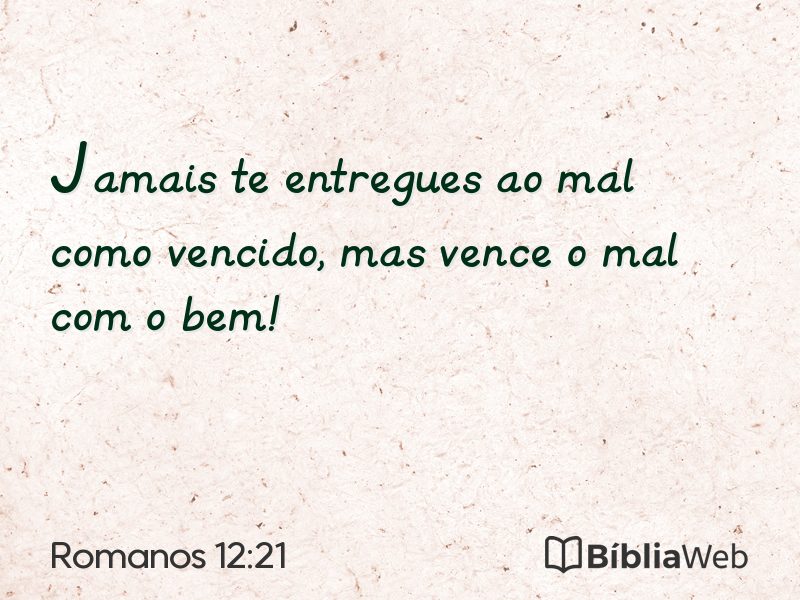 Romanos 12:21 em imagem para compartilhar