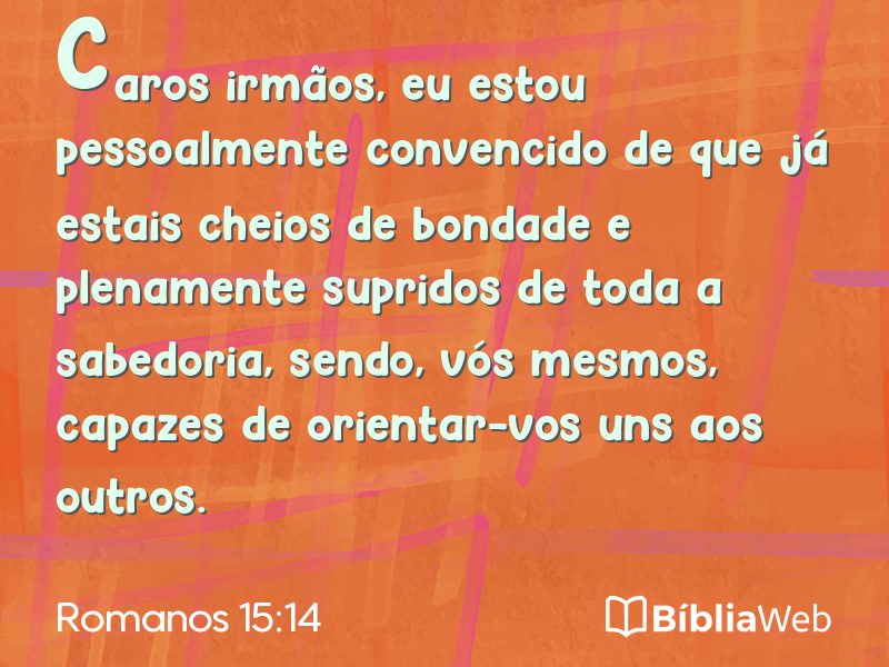 Romanos 15:14 em imagem para compartilhar