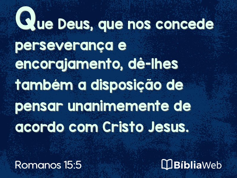 Romanos 15:5 em imagem para compartilhar