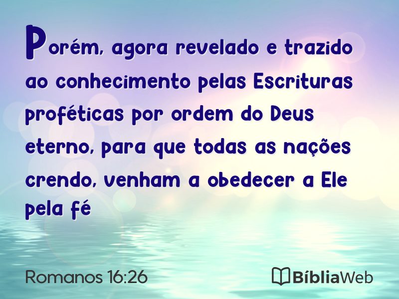Romanos 16:26 em imagem para compartilhar