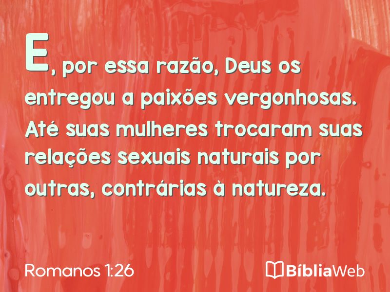 Romanos 1:26 em imagem para compartilhar