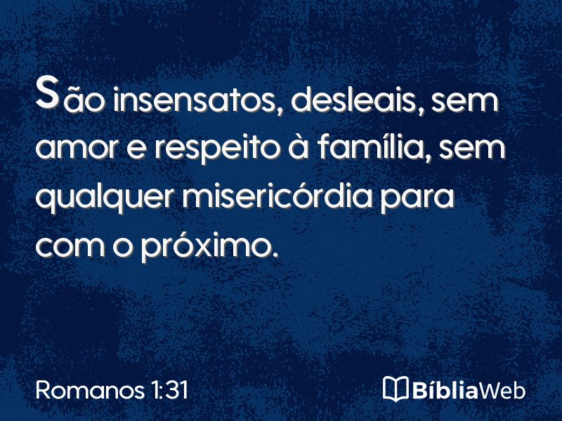 Romanos 1:31 em imagem para compartilhar