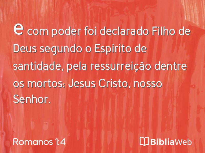 Romanos 1:4 em imagem para compartilhar
