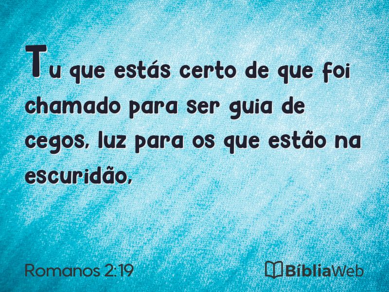 Romanos 2:19 em imagem para compartilhar