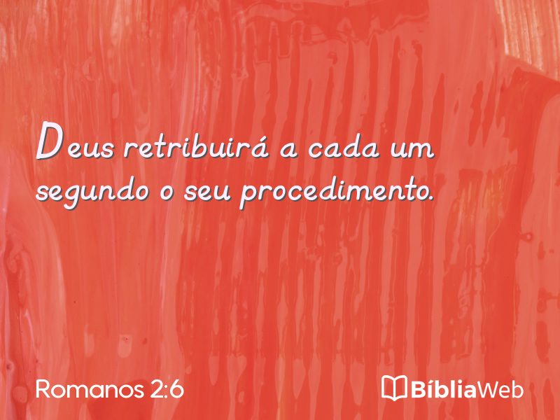 Romanos 2:6 em imagem para compartilhar