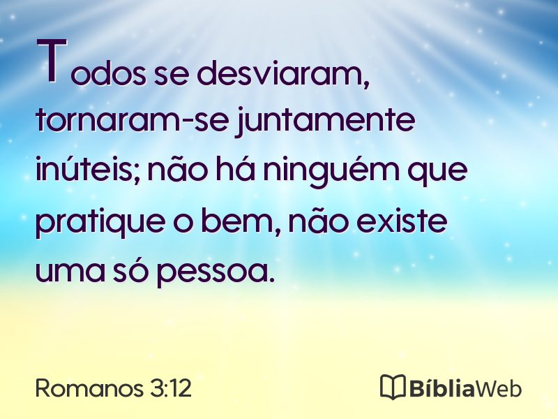 Romanos 3:12 em imagem para compartilhar
