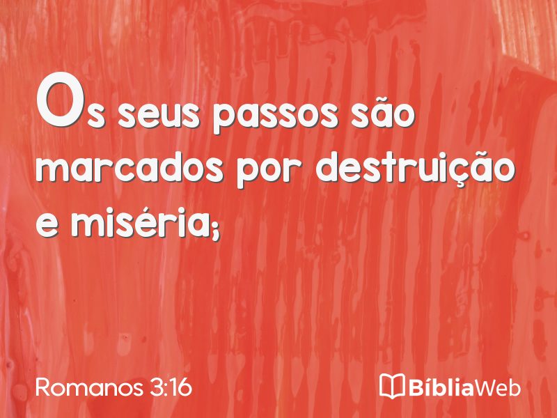 Romanos 3:16 em imagem para compartilhar