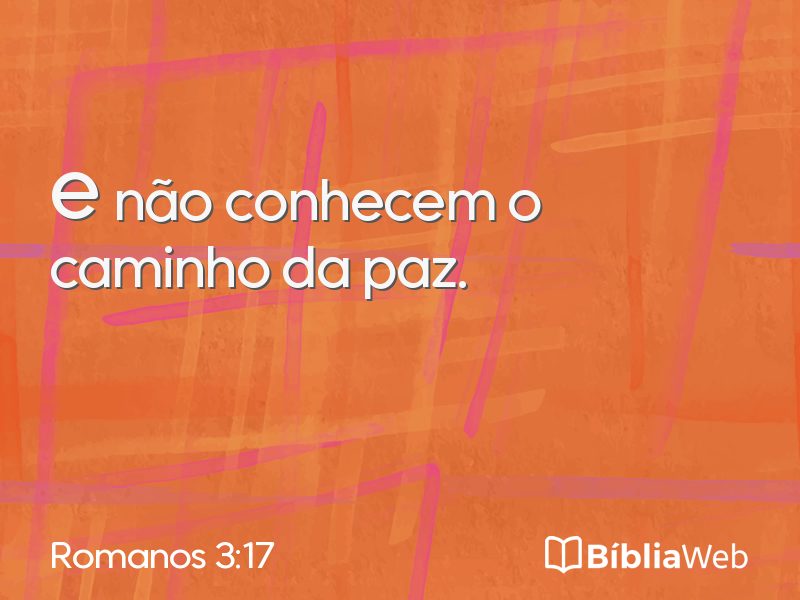 Romanos 3:17 em imagem para compartilhar
