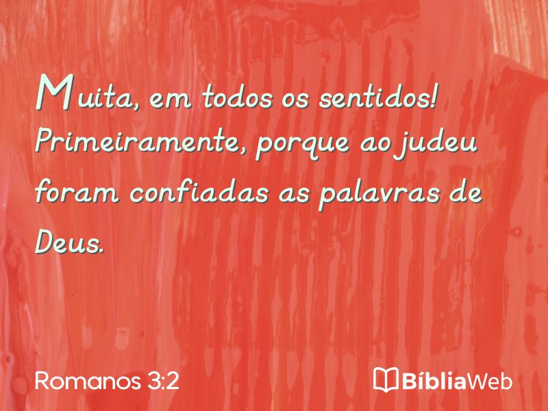 Romanos 3:2 em imagem para compartilhar