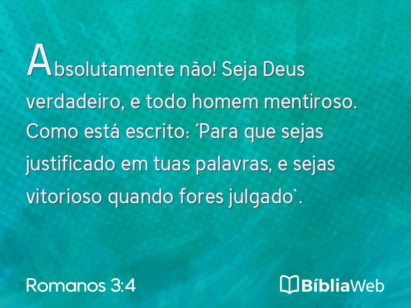 Romanos 3:4 em imagem para compartilhar