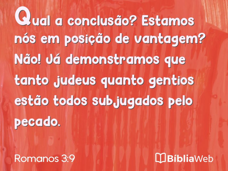 Romanos 3:9 em imagem para compartilhar