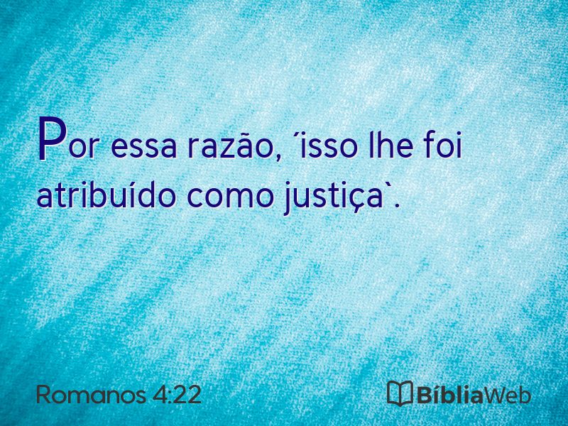Romanos 4:22 em imagem para compartilhar