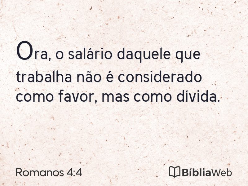 Romanos 4:4 em imagem para compartilhar