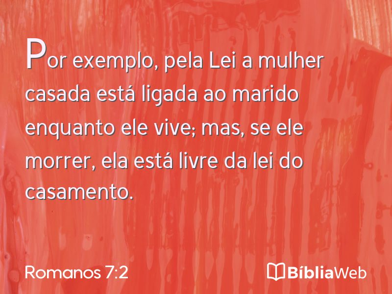 Romanos 7:2 em imagem para compartilhar