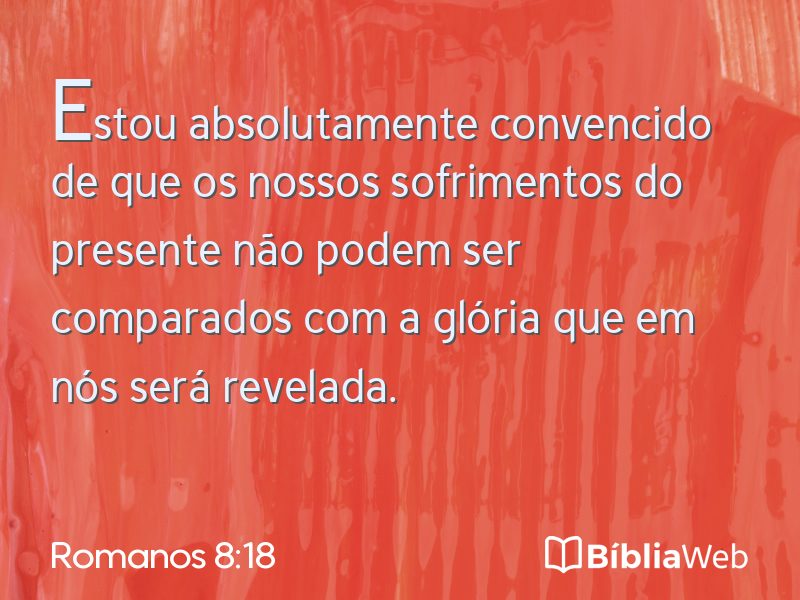 Romanos 8:18 em imagem para compartilhar