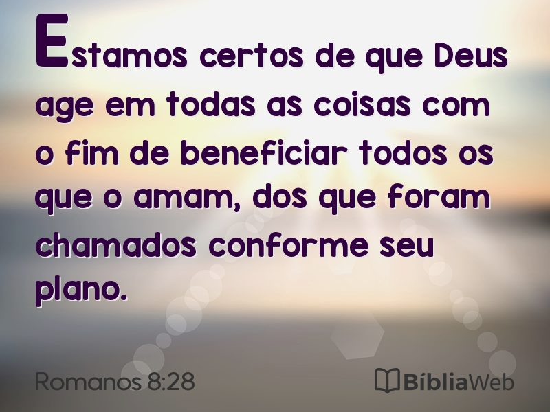 Romanos 8:28 em imagem para compartilhar