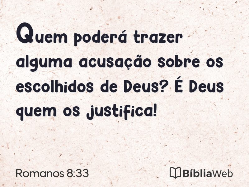 Romanos 8:33 em imagem para compartilhar