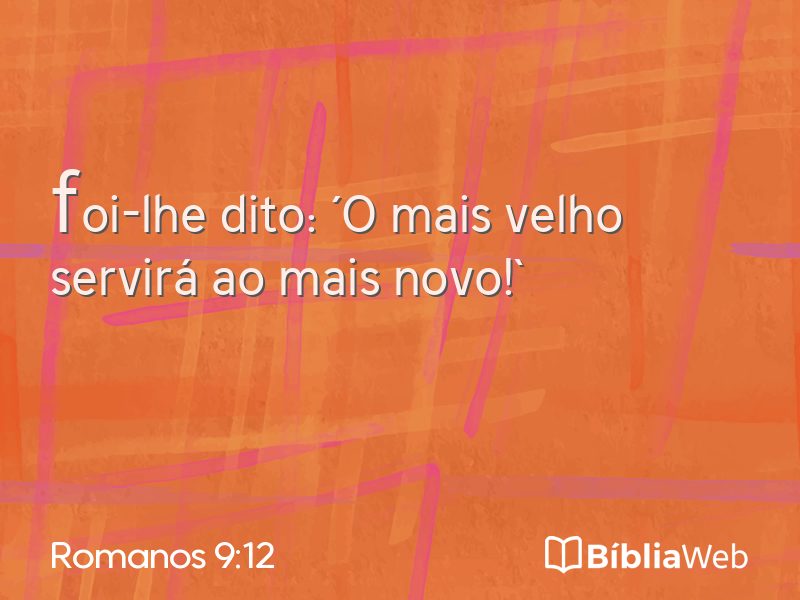 Romanos 9:12 em imagem para compartilhar