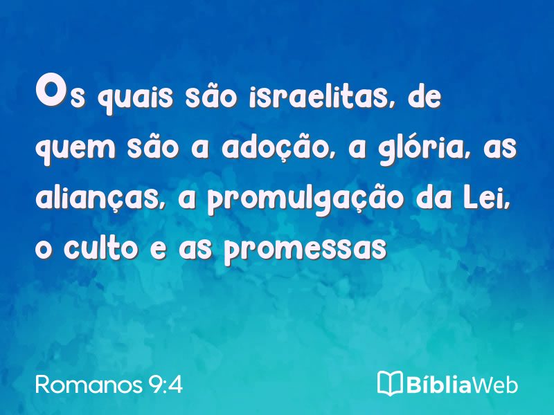 Romanos 9:4 em imagem para compartilhar