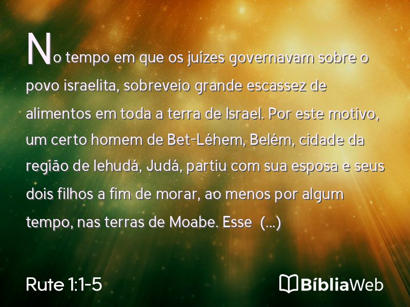 Rute 1:1-5 em imagem para compartilhar