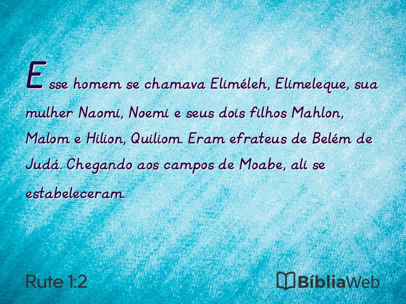 Rute 1:2 em imagem para compartilhar