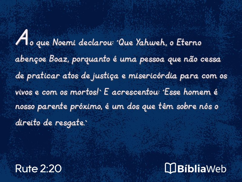 Rute 2:20 em imagem para compartilhar